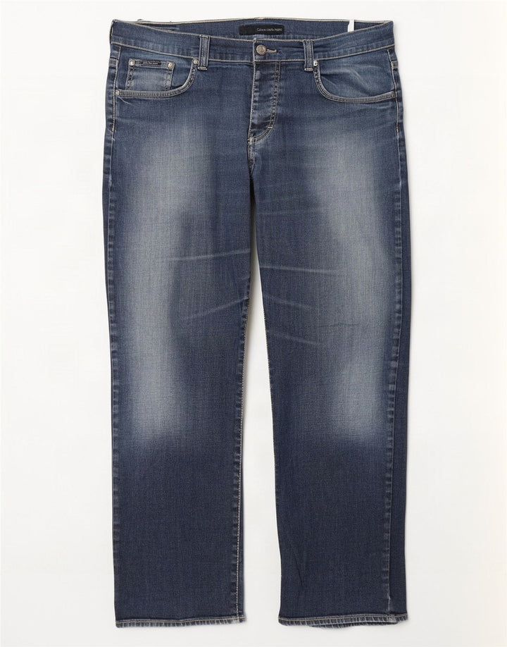 Calvin Klein Straight Jeans til mænd W36 L31 Blå