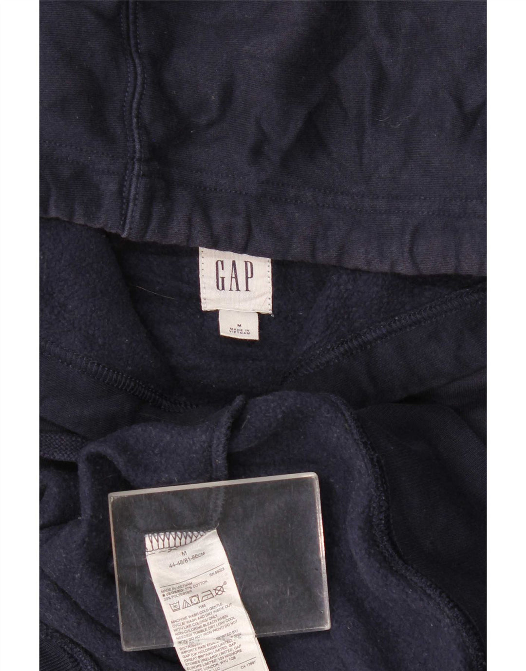 Gap Herre grafisk hættetrøje Jumper Medium Marineblå Colourblock Bomuld