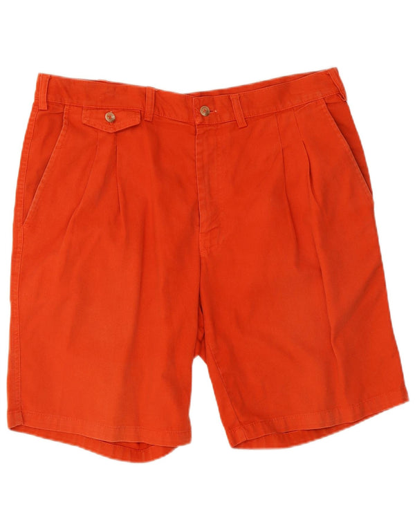 Johnny Lambs Herre Pegged Chino Shorts IT 52 XL W34 Orange Bomuld