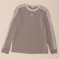 Adidas Dame Top Langærmet UK 12 Medium Grey Bomuld