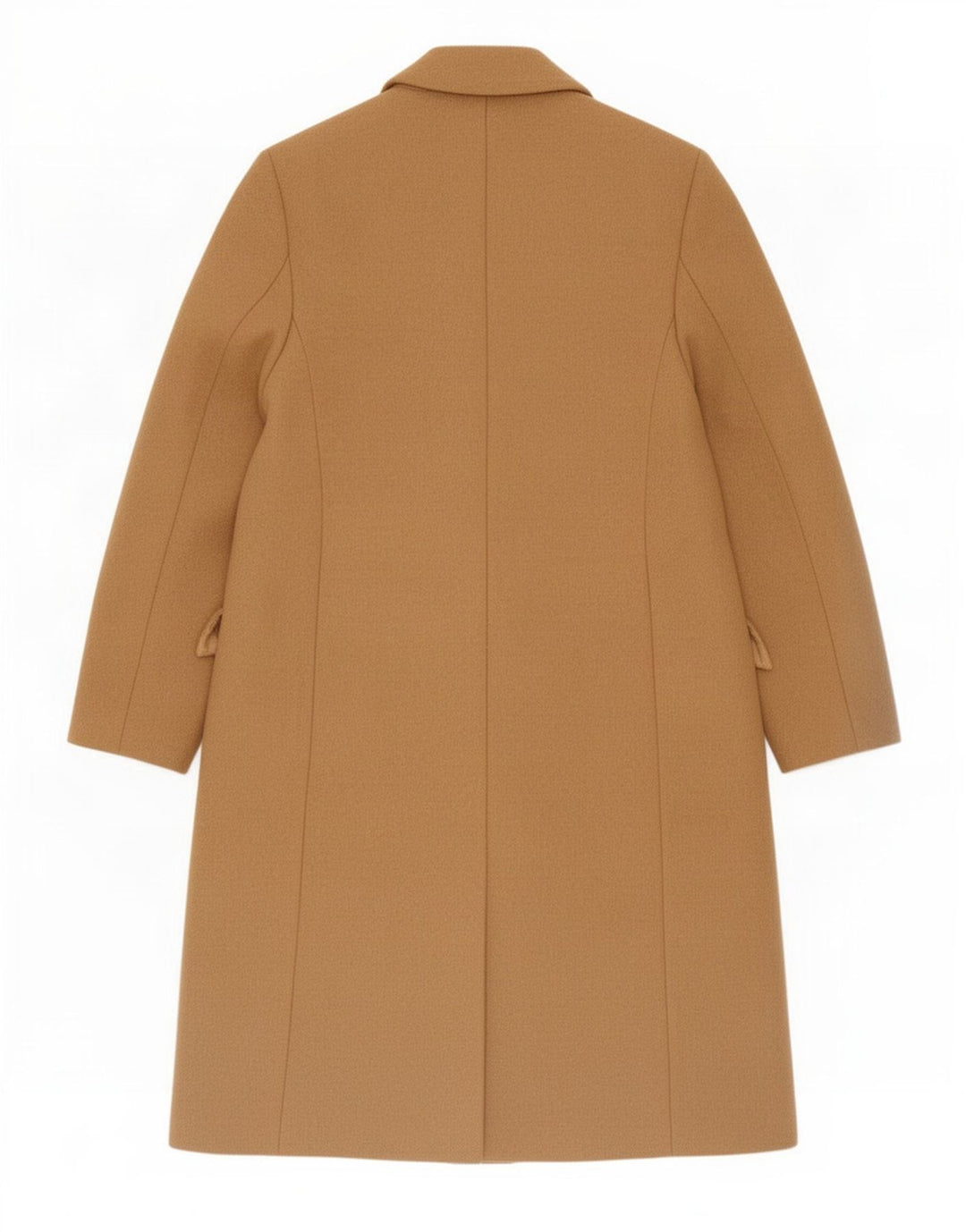 Zara Dame Oversized Dobbeltradet Frakke UK 6 XS Beige Uld