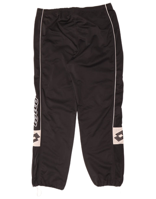 Lotto Herre grafisk træningsdragt Bukser Joggers Large Black Colourblock