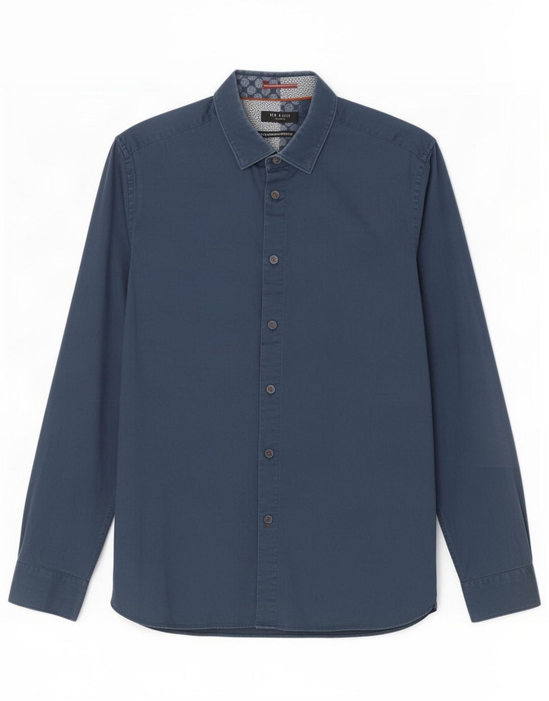 Ted Baker Herreskjorte Størrelse 5 XL Navy Blue Cotton