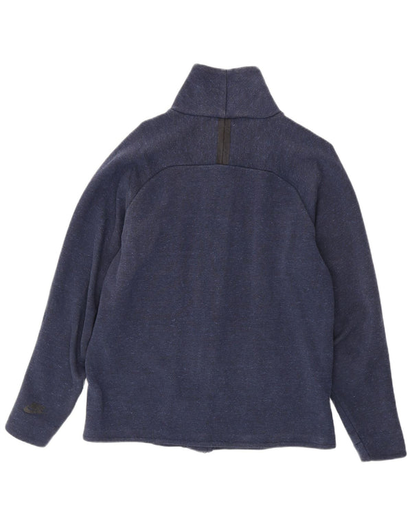 Nike Mens Tracksuit Top Jacket Medium Navy Blue Cotton