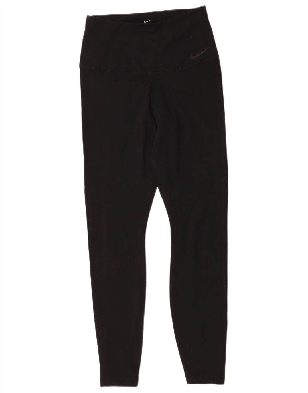 Nike Dame Dri Fit Leggings UK 12 Medium Sort Nylon