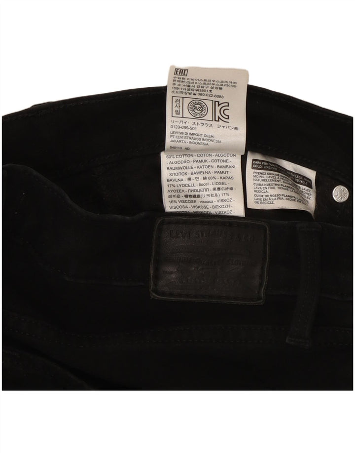 Levi's Dame 314 Shaping Straight Jeans W30 L32 Sort Bomuld