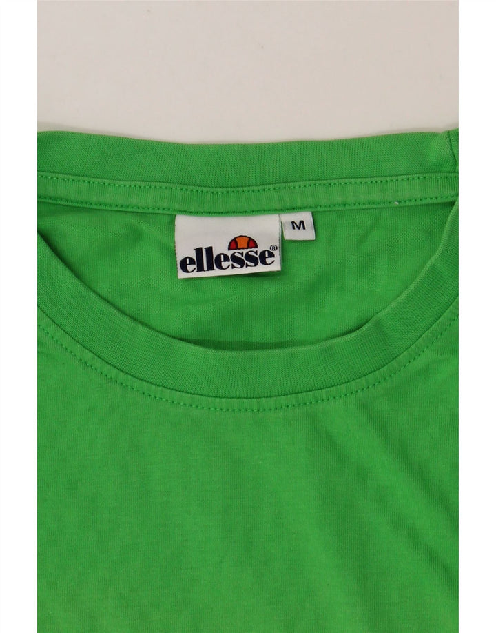 ELLESSE Mens Graphic T-Shirt Top Medium Green Vintage Ellesse and Second-Hand Ellesse from Messina Hembry 