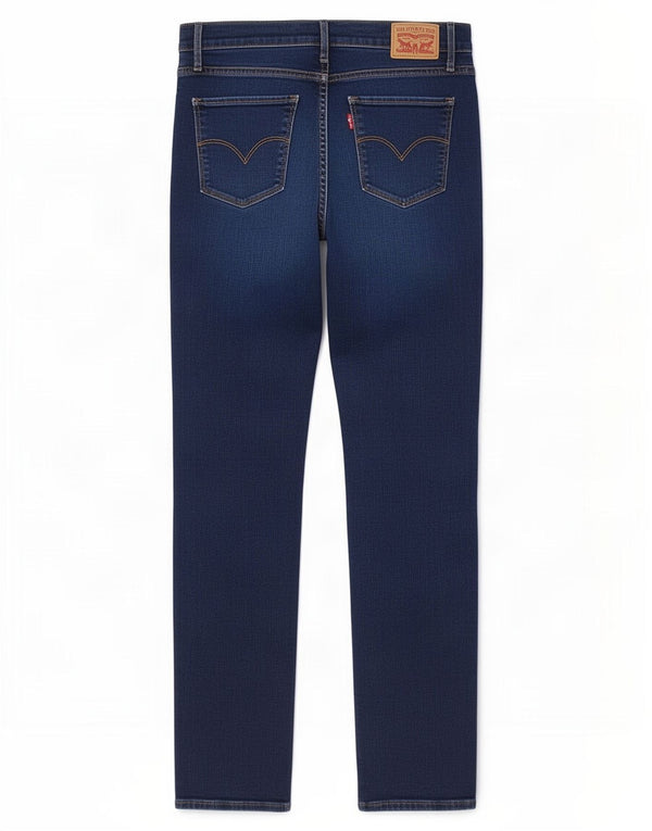 Levi's Womens 724 Højtaljede lige jeans W31 L30 blå bomuld