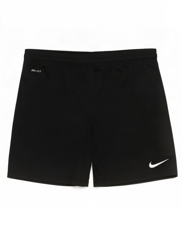Nike Dame Dri Fit Sport Shorts UK 16 Large Black Polyester