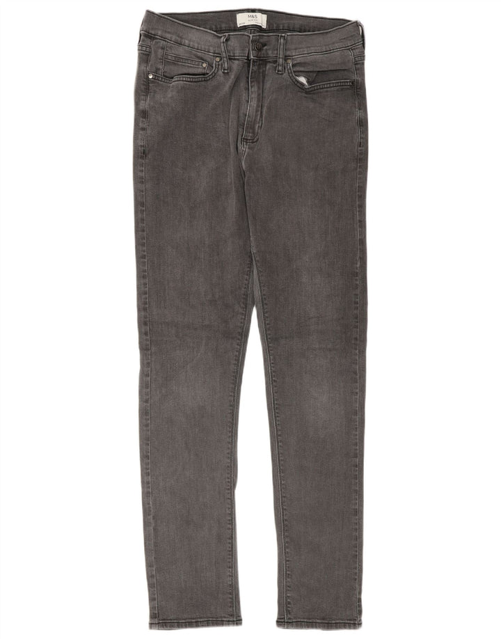 Marks & Spencer Herre Slim Jeans W34 L33 Grå Bomuld