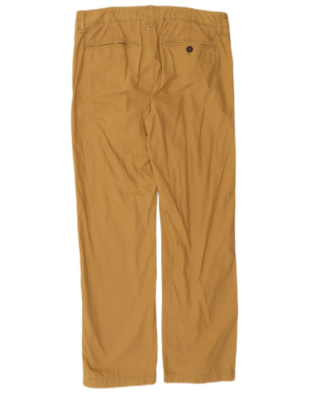 AMERICAN EAGLE Straight Chino-bukser til mænd W32 L32 Brun bomuld
