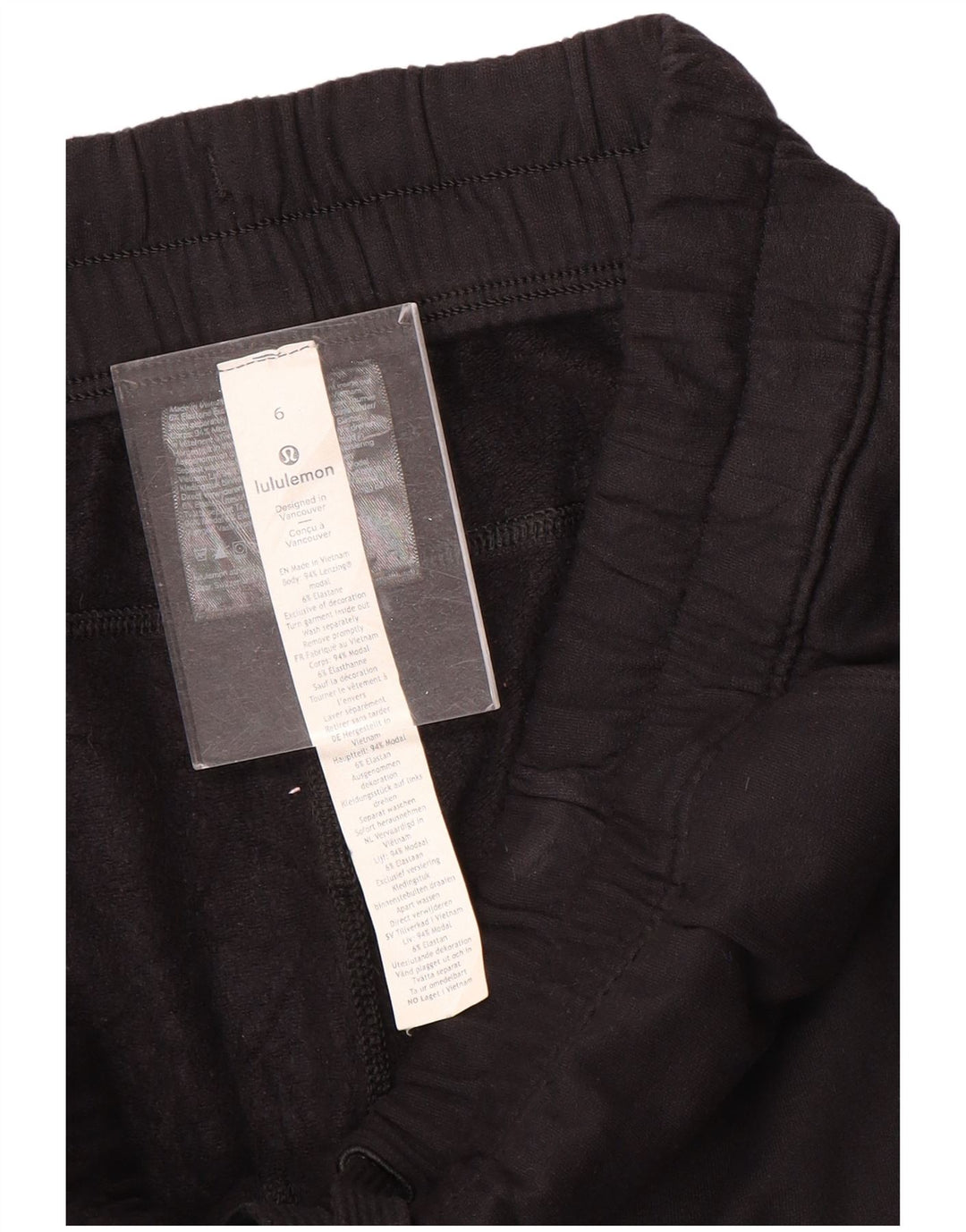 Lululemon Womens Wide Leg Tracksuit Bukser US 6 Medium Black Modal