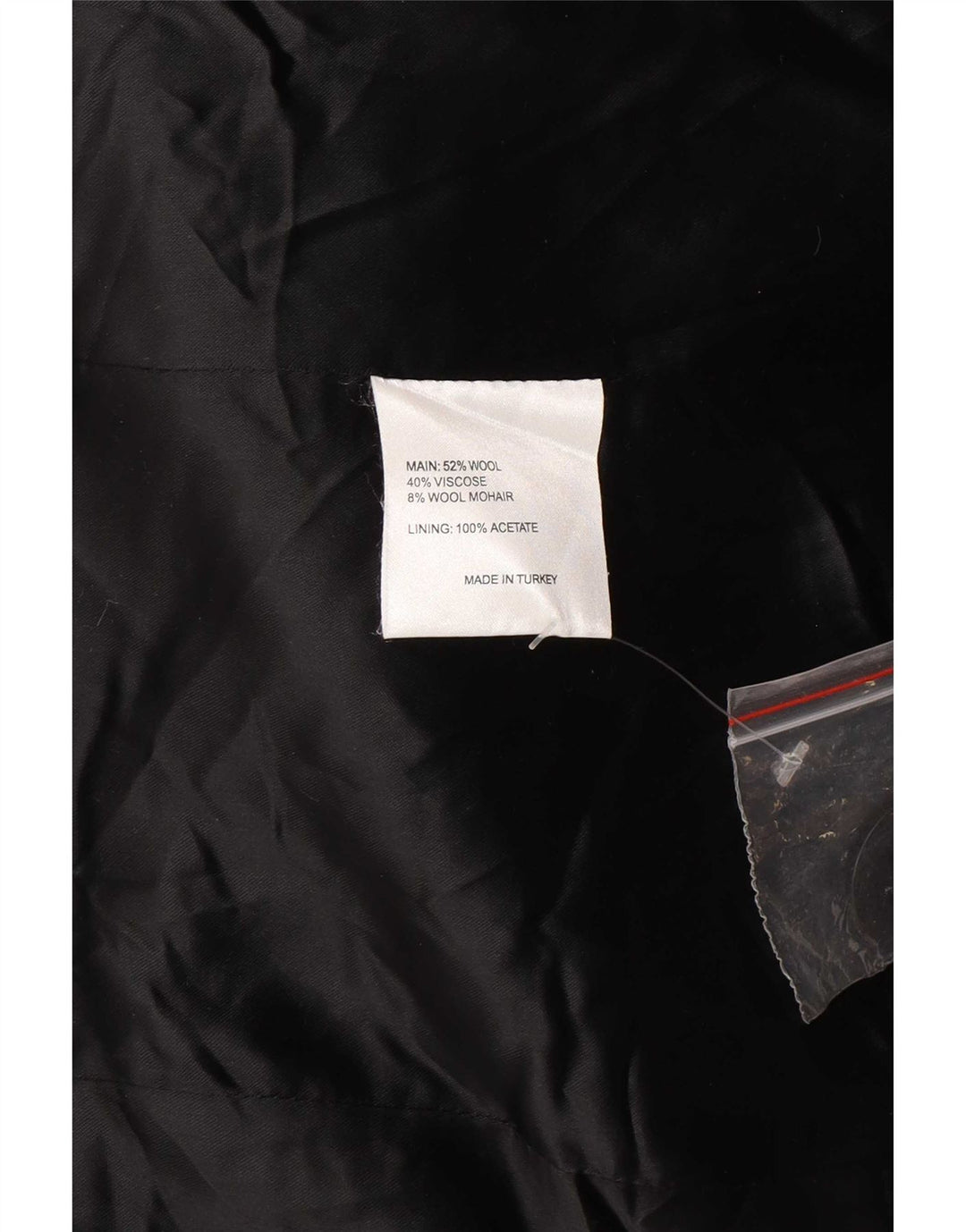 Karen Millen Dame Dobbeltradet Frakke UK 10 Lille sort sildebensuld