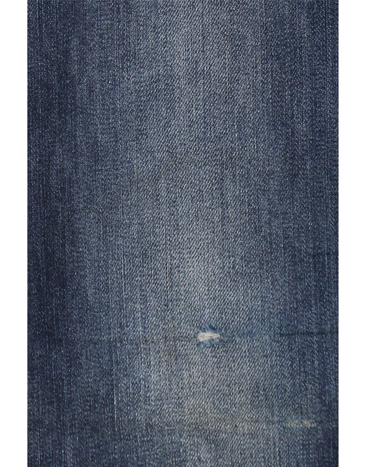 Massimo Dutti Dame Straight Jeans EU 42 Large W32 L34 Navy Blue