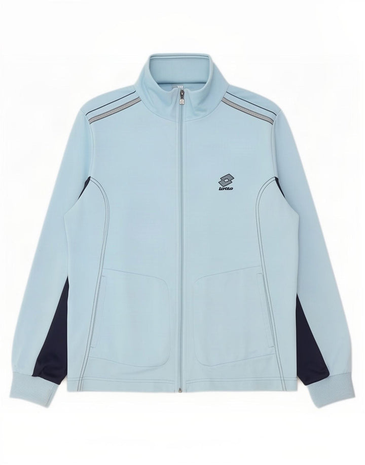 Lotto Træningsdragt til mænd Topjakke UK 40/42 Large Blue Colourblock Polyester