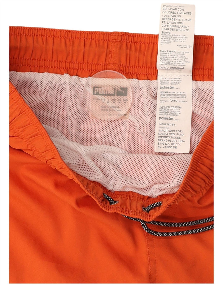 PUMA Badeshorts til mænd Medium Orange Polyester