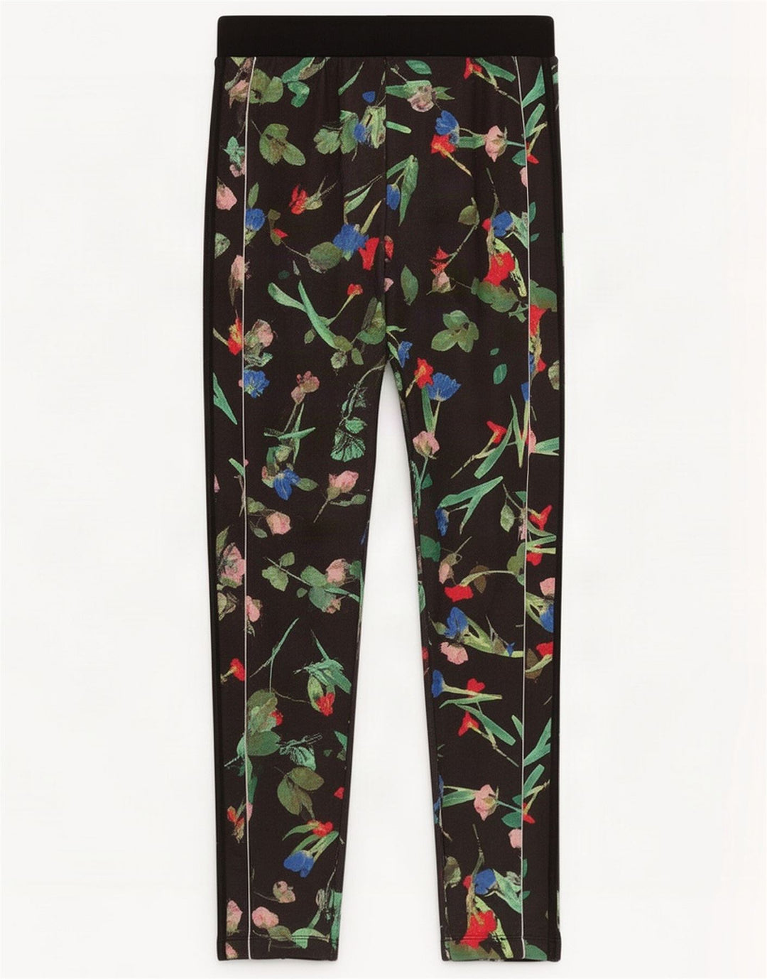 Adidas Dame Leggings UK 10 Small Black Floral Polyester