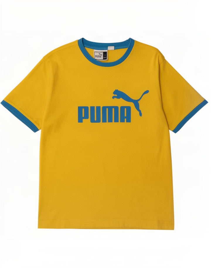 Puma Herre Grafisk T-Shirt Top Lille Gul