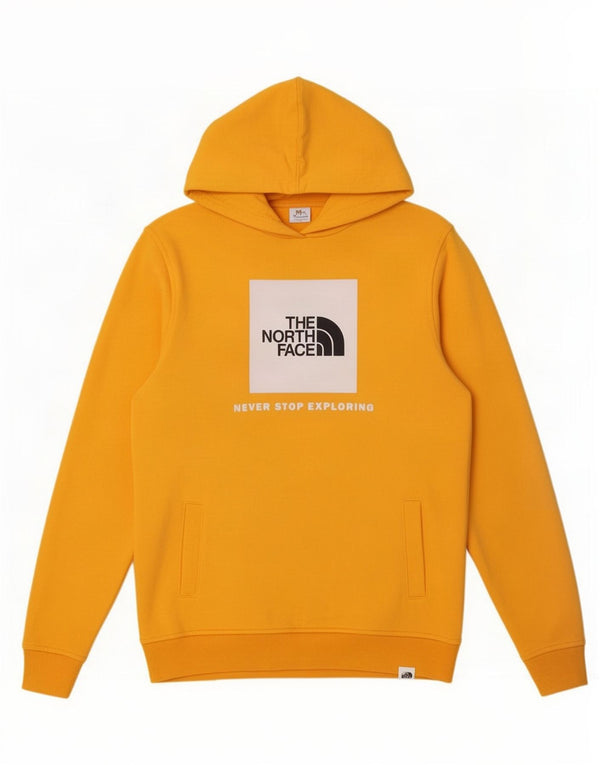 The North Face Girls Graphic Hoodie Jumper 14-15 Years XL Yellow Cotton