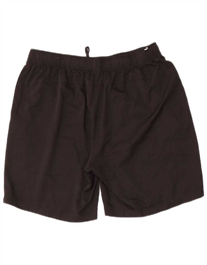 Puma Herre grafiske sportsshorts 2XL sort polyester