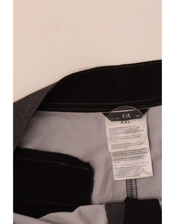 C&A Herre grafiske svømmeshorts 2XL Grå polyester