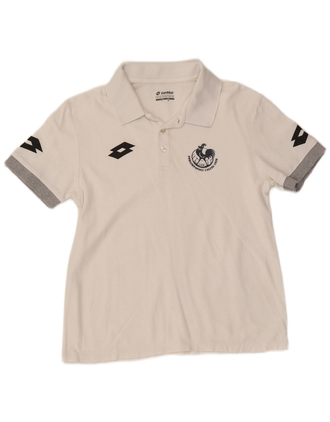 Lotto Herre Grafisk Polo Shirt Medium White