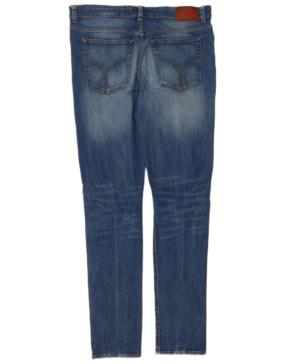 Calvin Klein Herre Slim Jeans W38 L34 Blå Bomuld