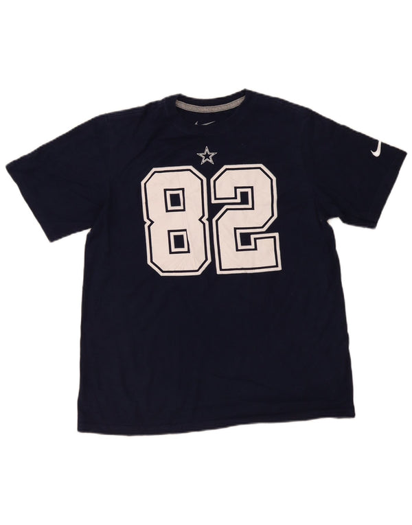 Nike Boys Dallas Cowboys grafisk T-shirt top 13-14 år XL marineblå