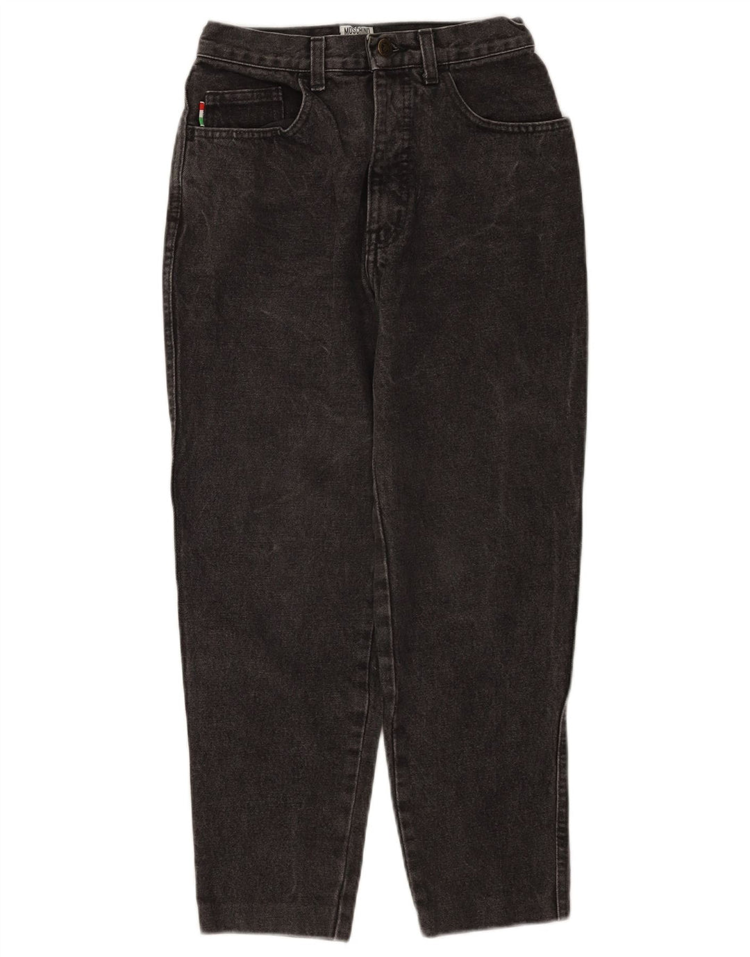 Moschino Womens Cropped Jeans W28 L25 Sort bomuld