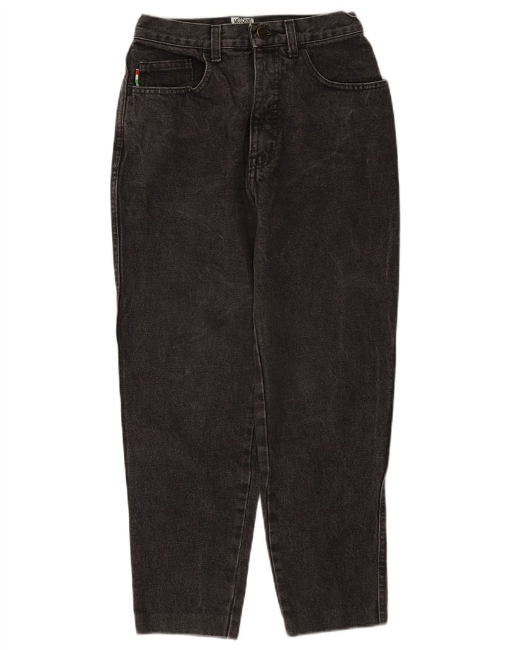 Moschino Womens Cropped Jeans W28 L25 Sort bomuld