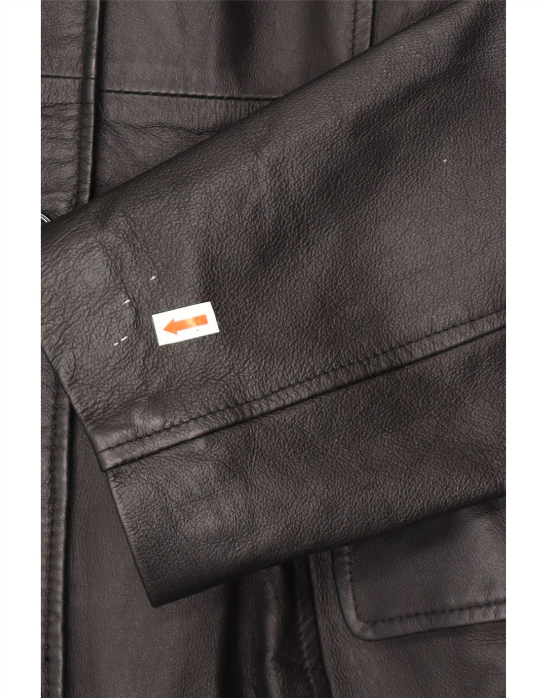 CAPELLE Læderfrakke til kvinder UK 12 Medium Sort Læder