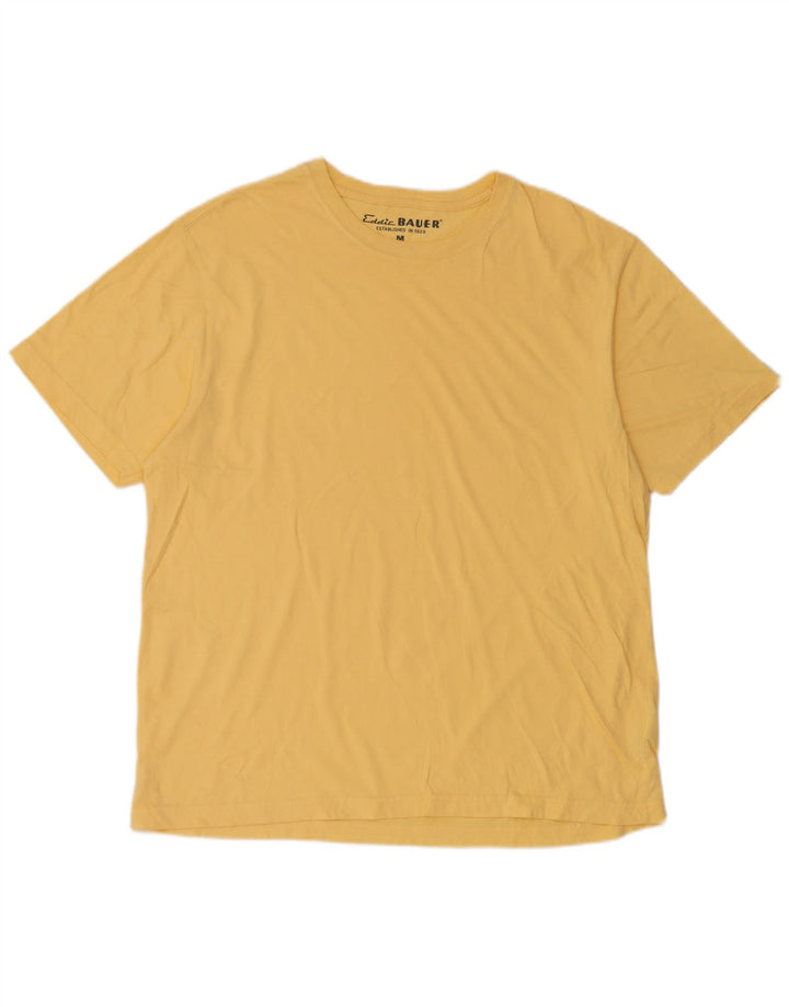 Eddie Bauer Herre T-Shirt Top Medium Gul Bomuld