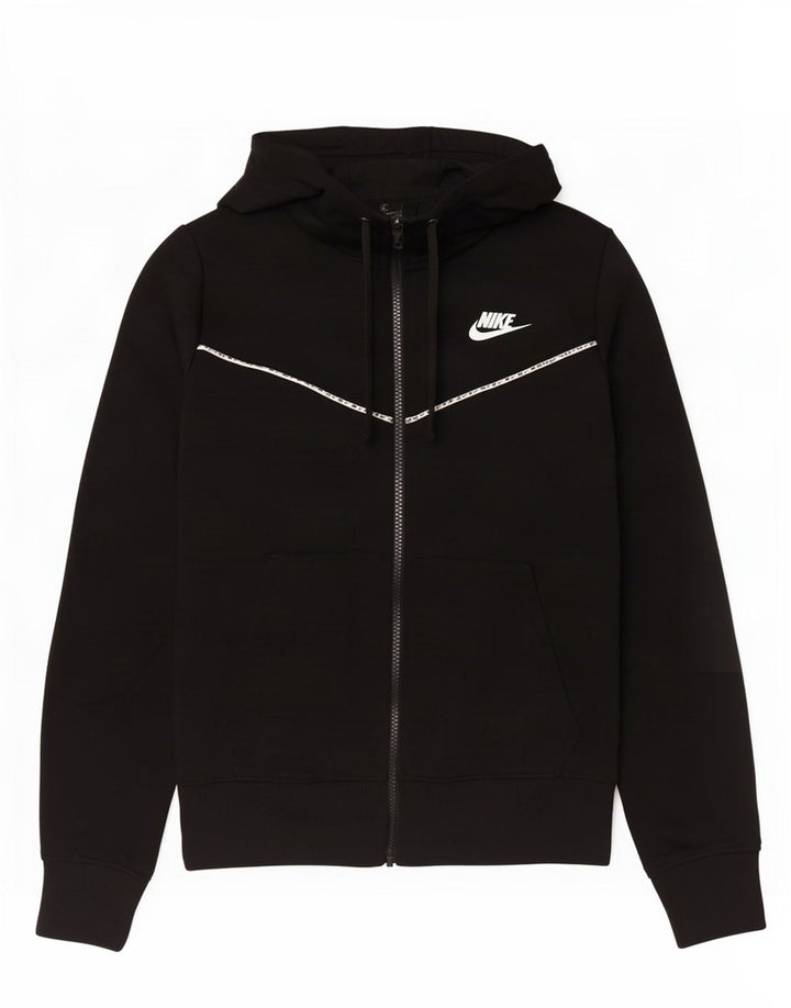 Nike Træningsdragt med hætte til mænd, lille, sort polyester