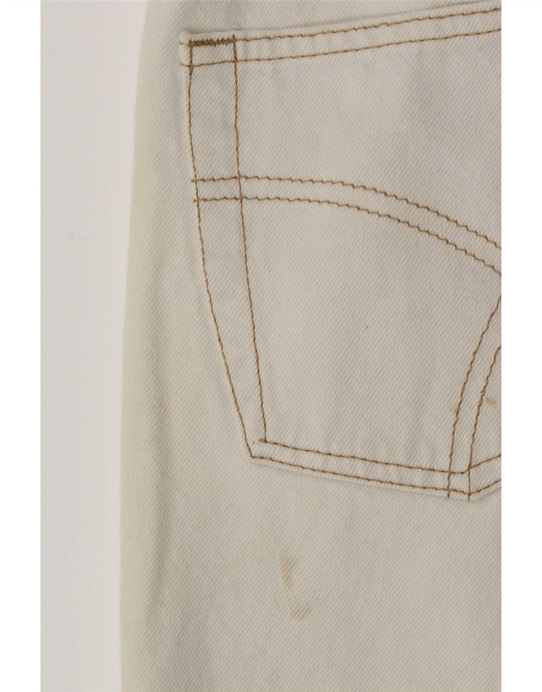 Gas Herre tilspidsede jeans W32 L30 hvid bomuld