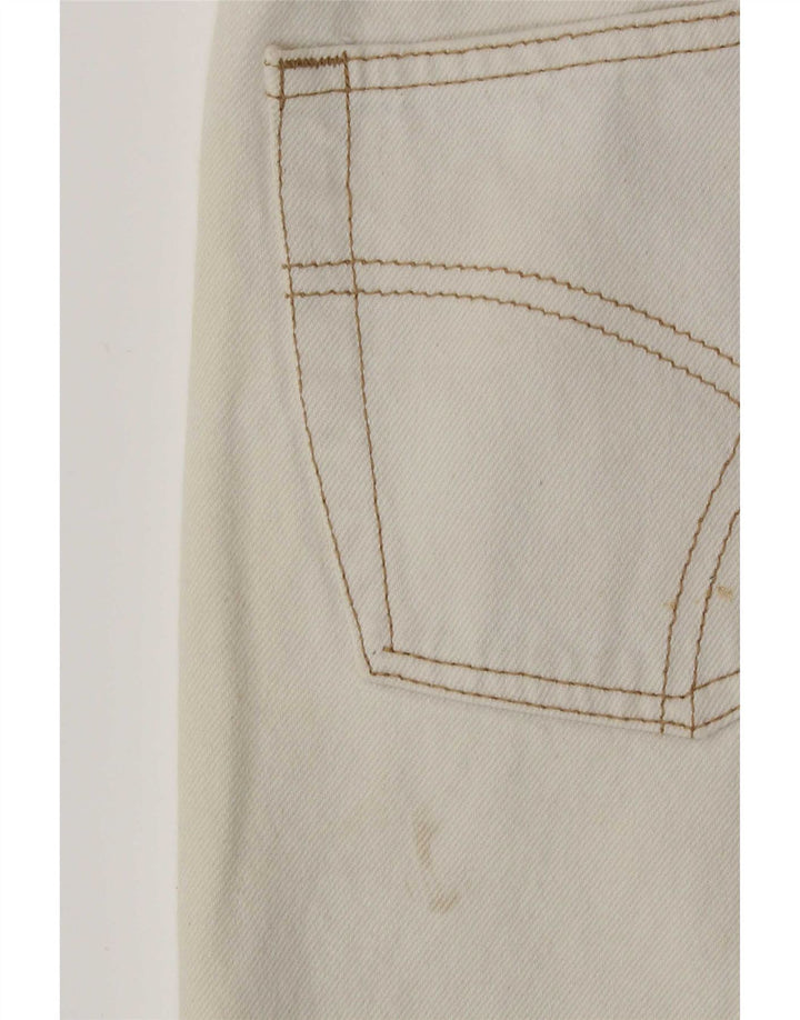 Gas Herre tilspidsede jeans W32 L30 hvid bomuld