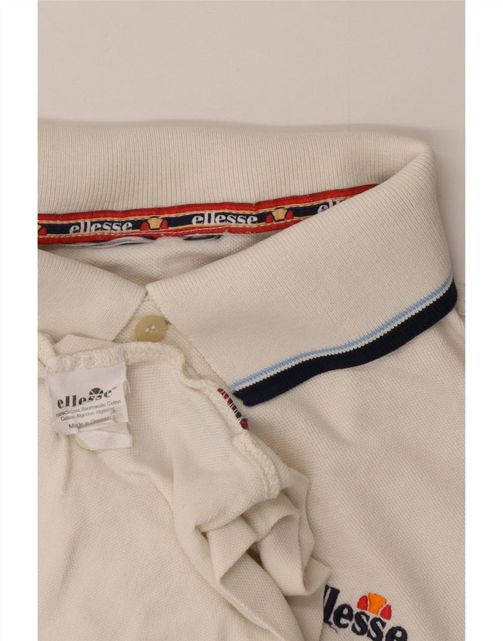 Ellesse Herre Polo Shirt XL Hvid Bomuld