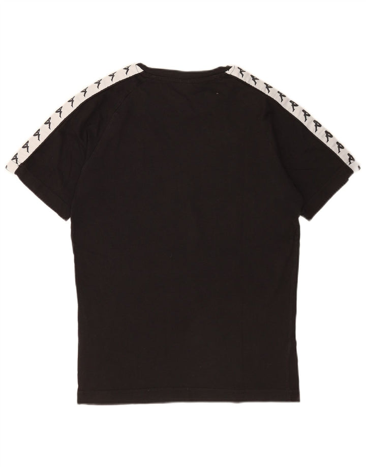 Kappa Herre Grafisk T-Shirt Top Lille Sort Colourblock