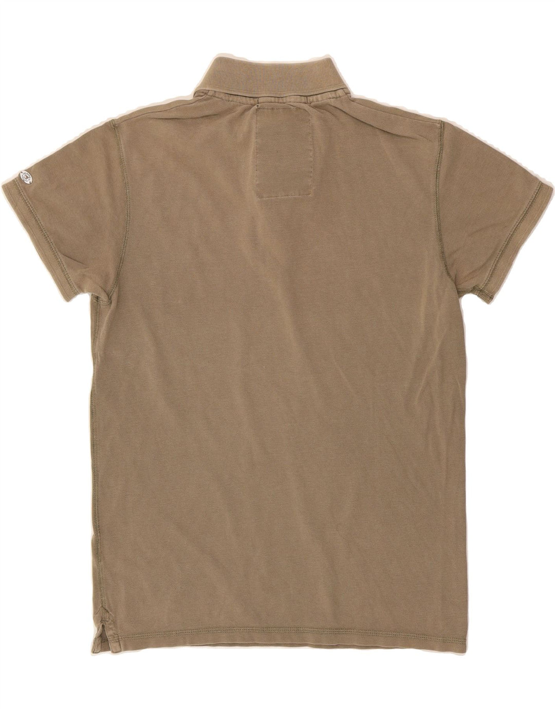 SCOTCH & SODA Mens Polo Shirt Medium Beige Cotton Vintage Scotch & Soda and Second-Hand Scotch & Soda from Messina Hembry 