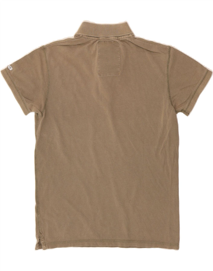 SCOTCH & SODA Mens Polo Shirt Medium Beige Cotton Vintage Scotch & Soda and Second-Hand Scotch & Soda from Messina Hembry 