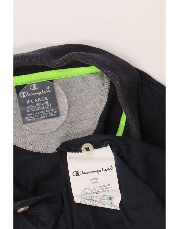 CHAMPION Poloshirt til mænd XL Marineblå Bomuld