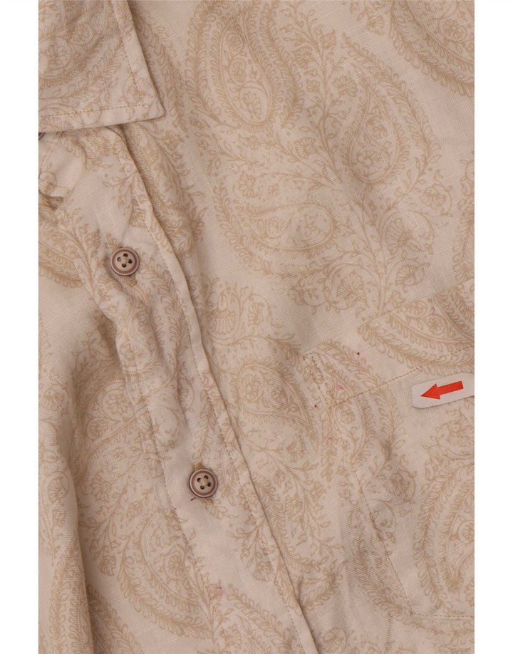 Nautica Herreskjorte Stor Beige Paisley Linned