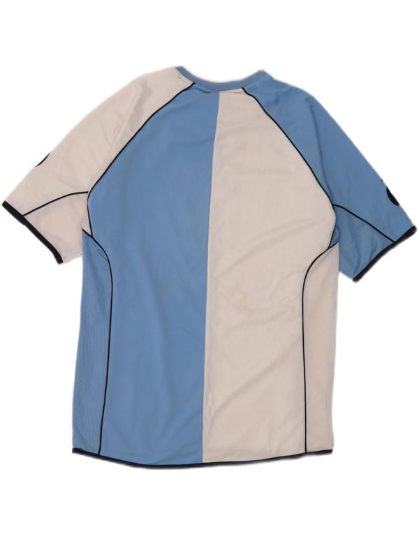 Asics Herre grafisk T-shirt Top Medium Blue Colourblock Polyester