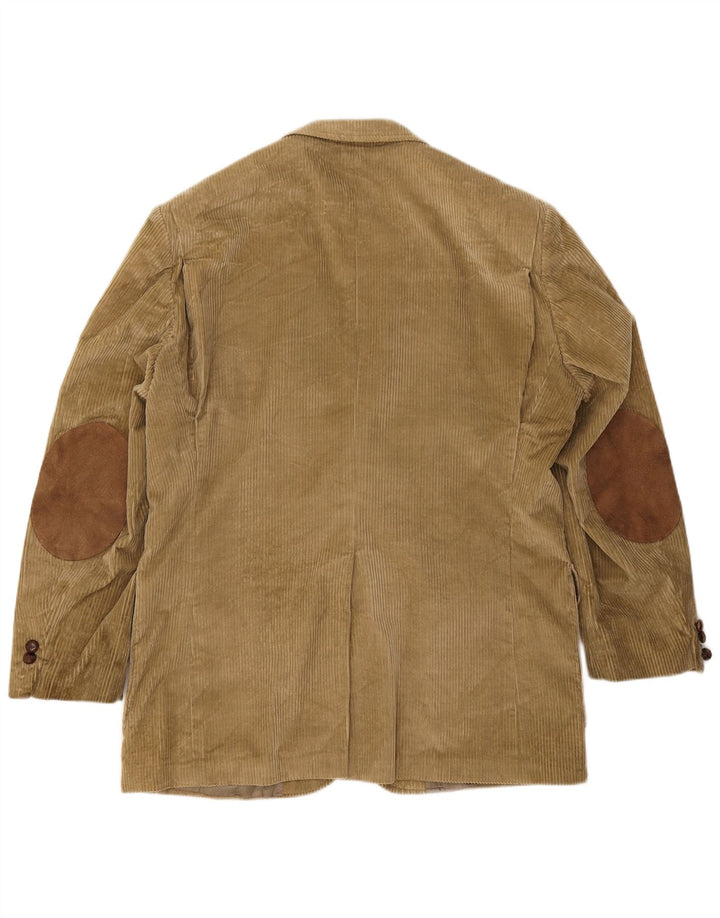 Orvis Herre 3-knaps fløjlsjakke blazerjakke UK 42 XL Beige