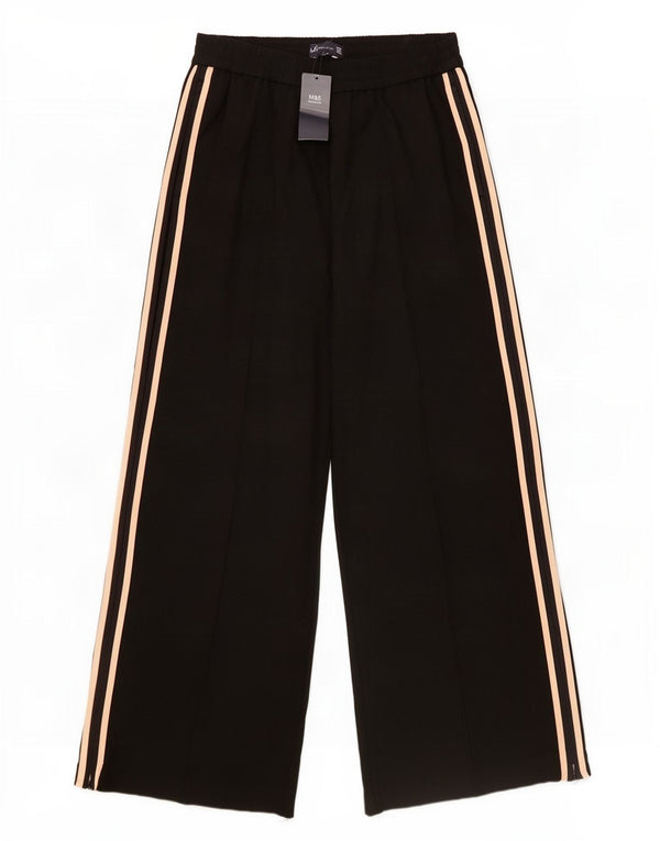 Marks & Spencer Dame Casual Bukser UK 14 Large W34 L27 Sort Stribet