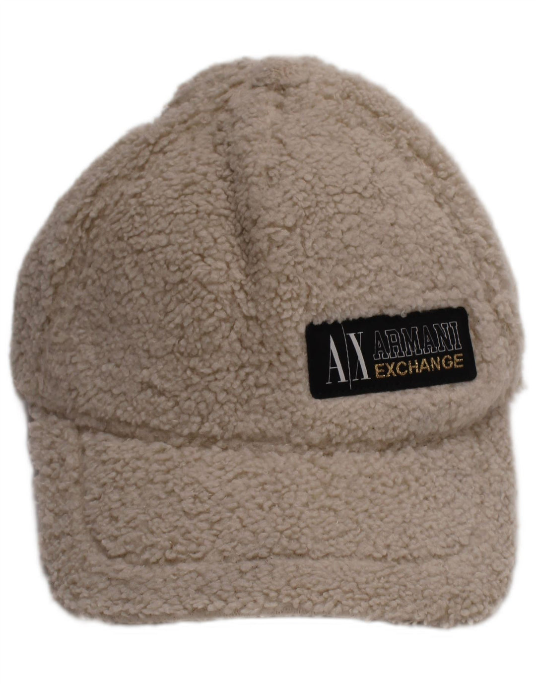 Armani Exchange Herre Fleece Baseball Cap One Size Off White Polyester