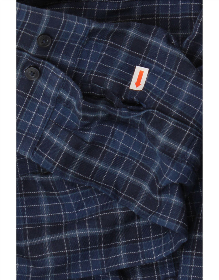 James Pringle herreskjorte 2XL marineblå ternet polyester