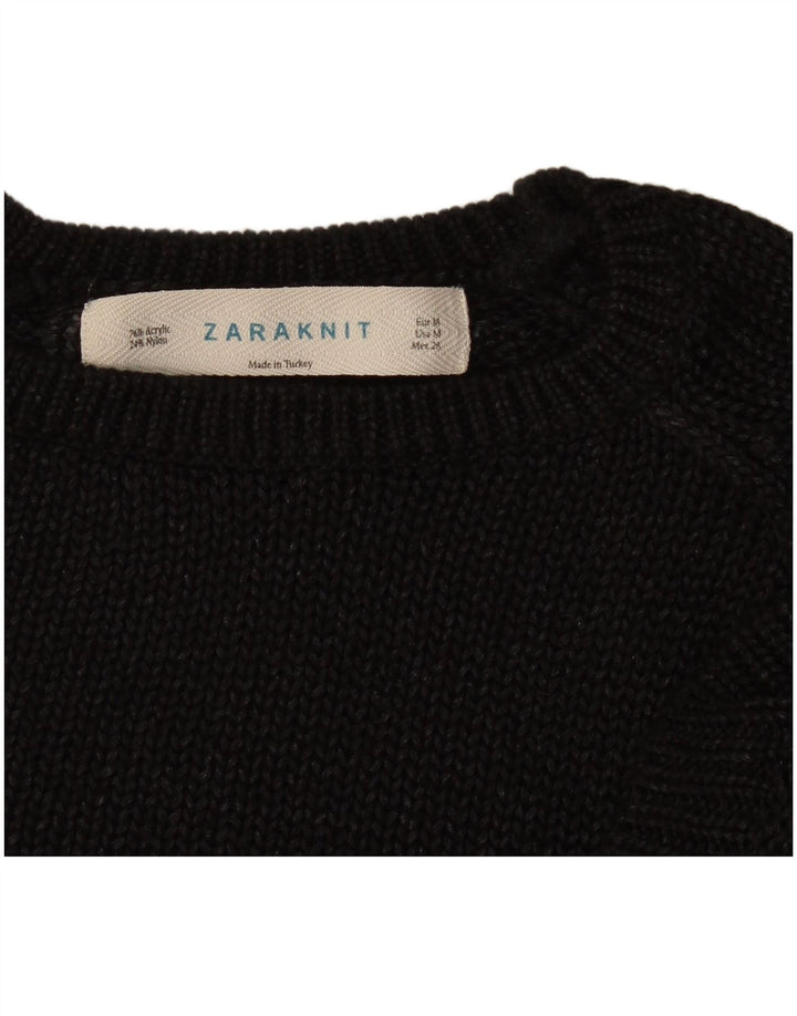 Zara Dame sweater med rund hals DK 14 Medium Sort