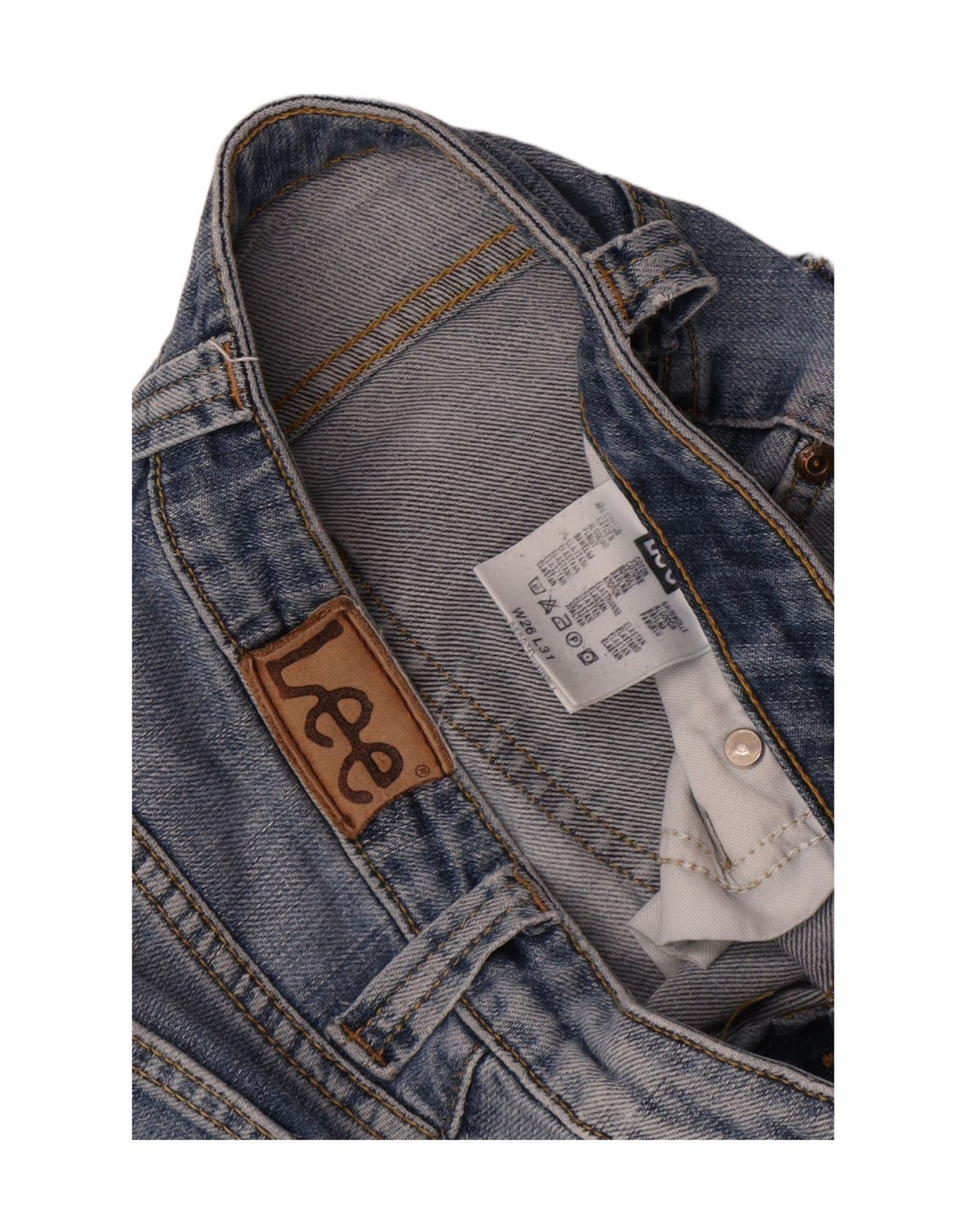 Lee Dame Flared Jeans W26 L31 Blå Bomuld