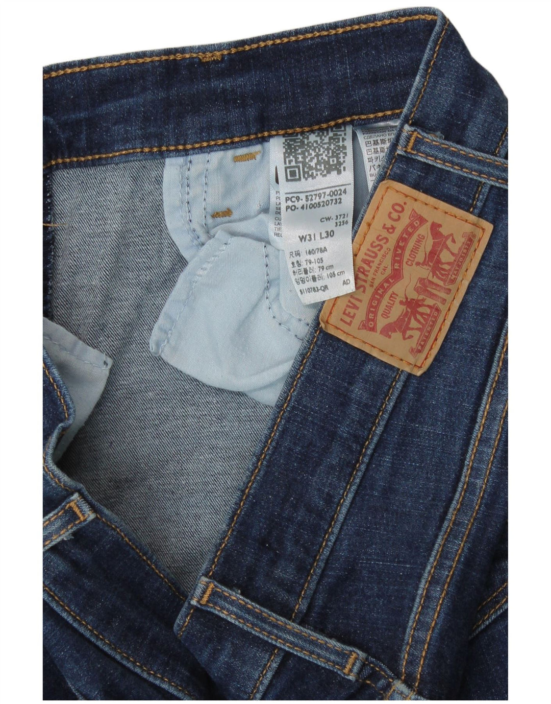 Levi's skinny jeans til kvinder W31 L30 blå bomuld