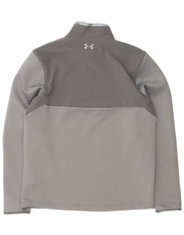 Under Armour Herre Pullover Træningsdragt Top Stor Grå Colourblock Sports